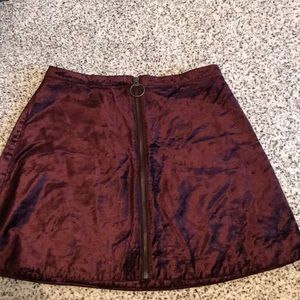 Free people velvet skirt!